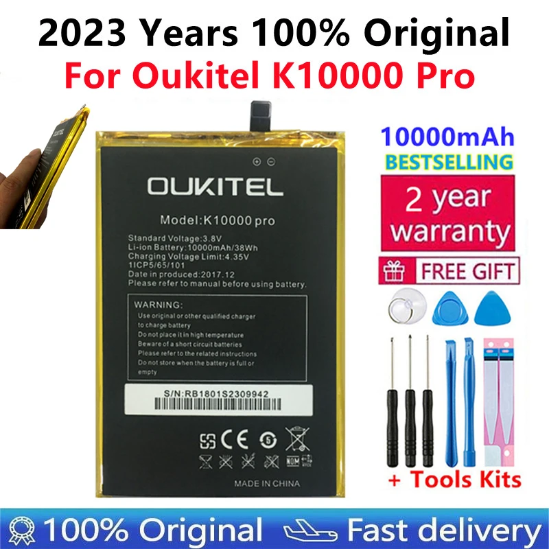 

Oukitel k10000 Pro double Battery Original Large Capacity Real 10000mAh Battery Replacement For oukitel k10000 Pro Mobile Phone