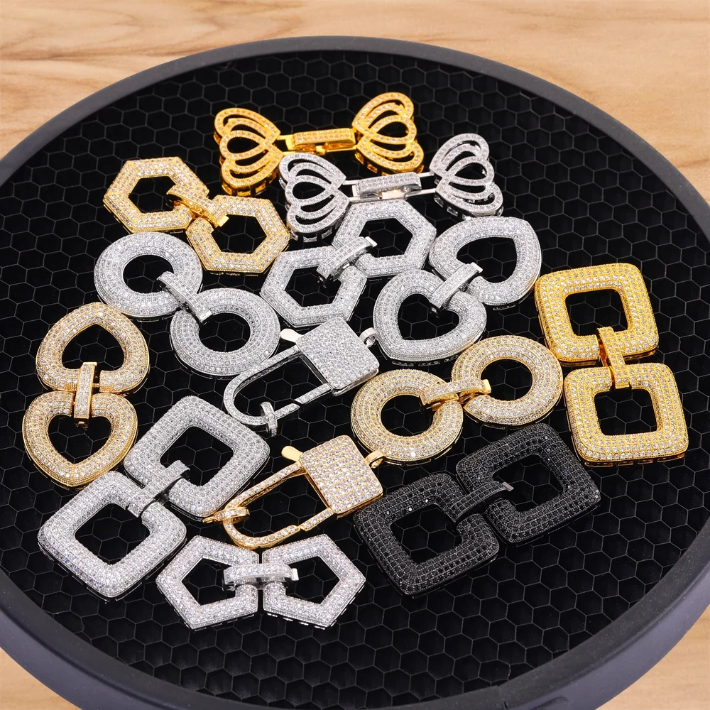 

18K Real Gold Plated Fastener Lock Closure Clasps for DIY Needlework Baroque Pearls Jewelry Making Findings Accessories Supplies