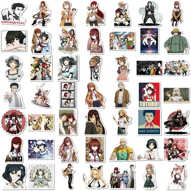 10/50 шт./набор Мультяшные аниме-наклейки на шлем скейтборд