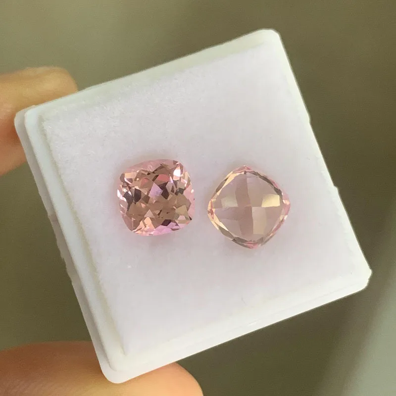 

Ruif высокое качество квадратная Подушка Морган розовая лаборатория Выращенный морганит драгоценный камень лаборатория создавать Свободны...