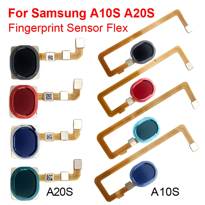 

Home Button FingerPrint For Samsung A10S A107F A20S A207F Fingerprint Sensor Flex Cable Back Home Button Touch ID Key connector