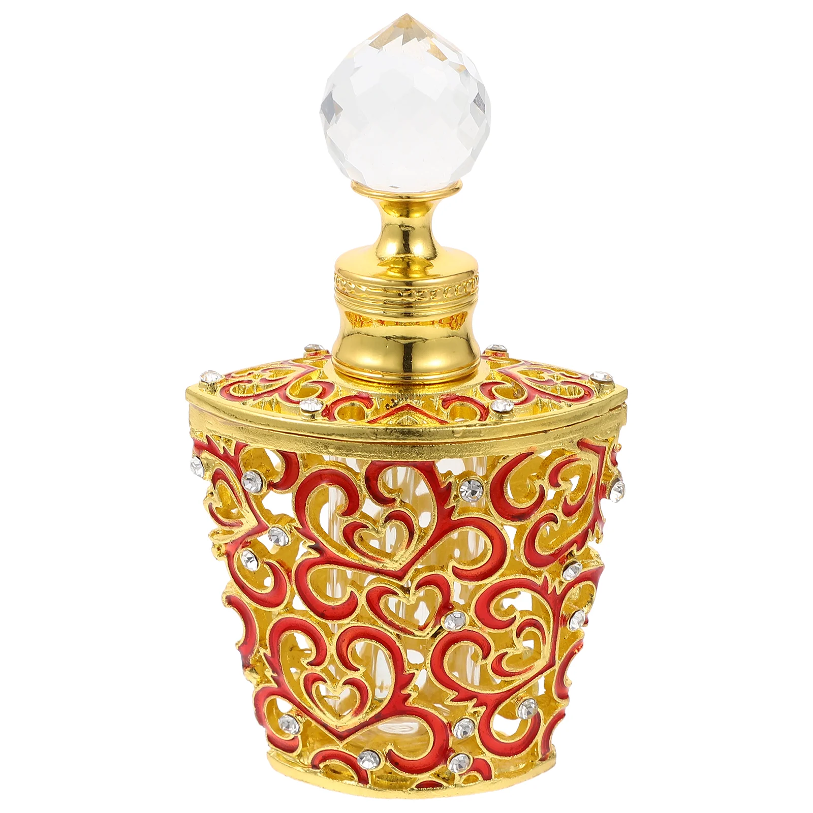 

Perfume Empty Refillable Middle East Container Vintage Metal Decorative