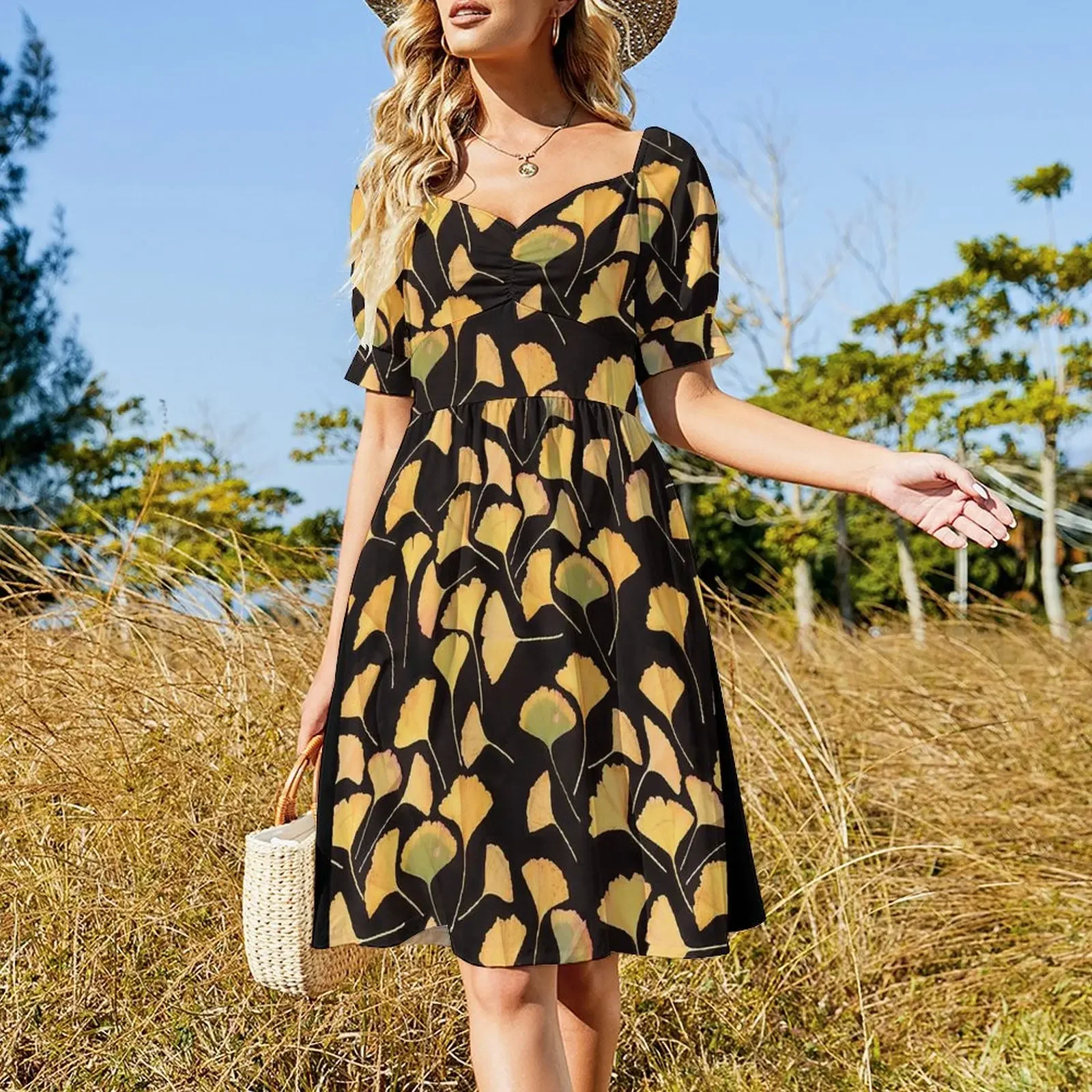 Дизайн - Платье из гинкго летние пляжные наряды для женщин