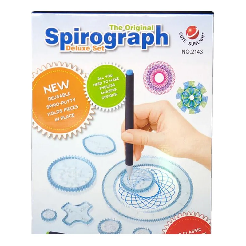 

22pcs Spirograph Drawing Toys Set Educational Interlocking Gears Wheels Drawing Accessories Children Creative Educational Toy