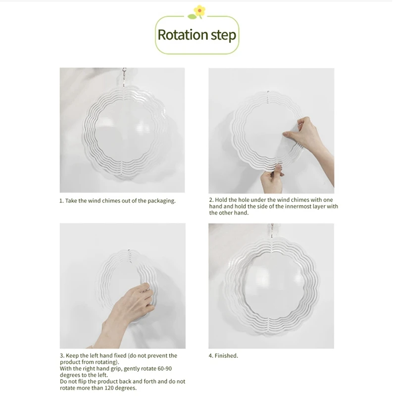 DIY Декор для сада объемная двухсторонняя сублимационная металлическая