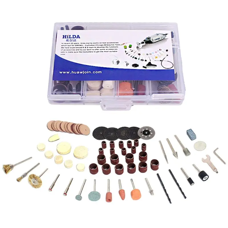 

92pcs/set Rotary Tool Accessories Kit Fit for Drill Carving Polishing Grinding Metal Wood Engraving Accessory