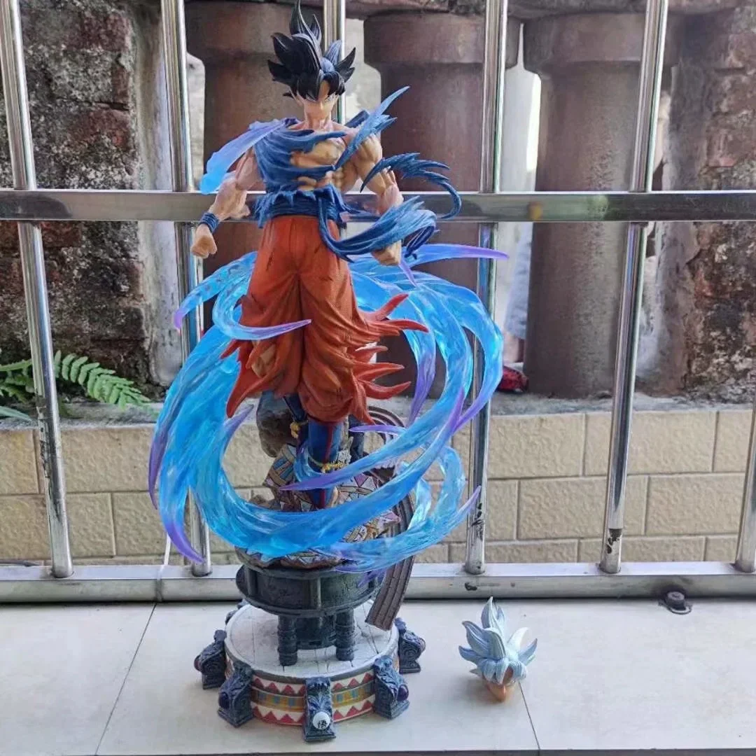 Фото 50 см Dragon Ball: Xxl Масштаб Mastered Ultra Instinct Goku - Yunqi Edition Аниме Фигурка Модель Статуя Коллекция Украшение Рабочего Стола №5