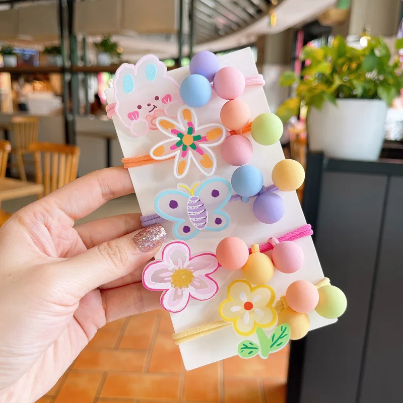 

Baby Girl Elastic Hair Bands Multicolor Kids Ponytail Holder Rubber Bands Children Hair Ring Baby Girl Hair Accessories girl