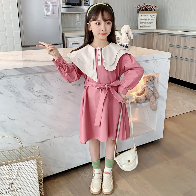 

Girl Dress Party Evening Gown Cotton 2022 Soft Spring Autumn Flower Girl Dress for Wedding Vestido Robe Fille Tutu Kids Baby Chi