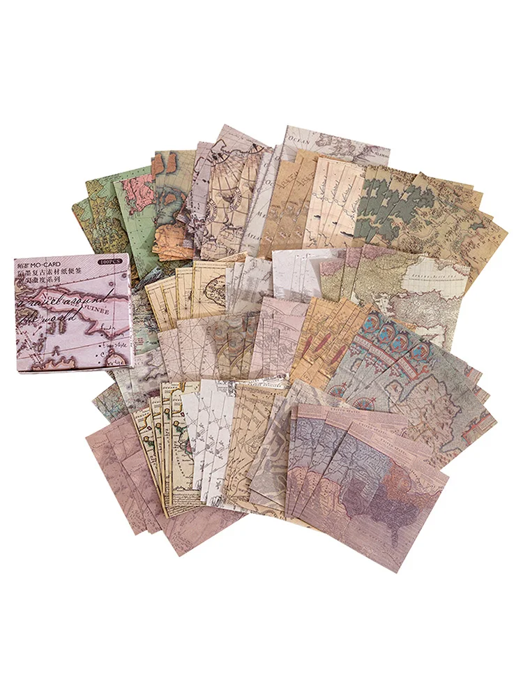 

Бумага для скрапбукинга, 100 листов, винтажная бумага для скрапбукинга «сделай сам», декоративные бумажные материалы для скрапбукинга, журна...