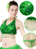 2022 sexy women belly dancing new tassels bra belly dance suit 14 colors stage show clothing bellydance costumes bra top