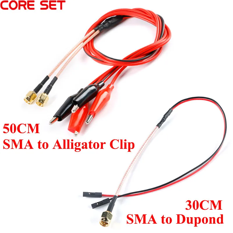 rf-sma-to-dupont-rf-sma-to-alligator-clip-cable-sma-adapter-male-254mm-dupont-female-30cm-to-alligator-clip-test-length-50cm