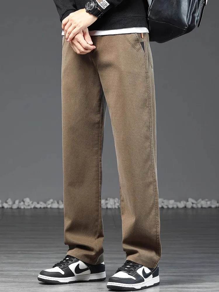 Мужские прямые брюки свободные универсальные мужские весна 2024 новый модный