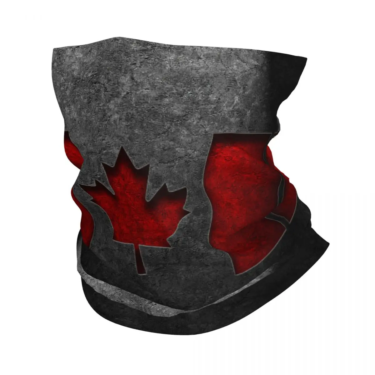 

Бандана с канадским флагом, зимняя теплая Мужская ветрозащитная повязка на шею, шарф для лица для походов, текстурированный канадский флаг, гетры, повязка на голову