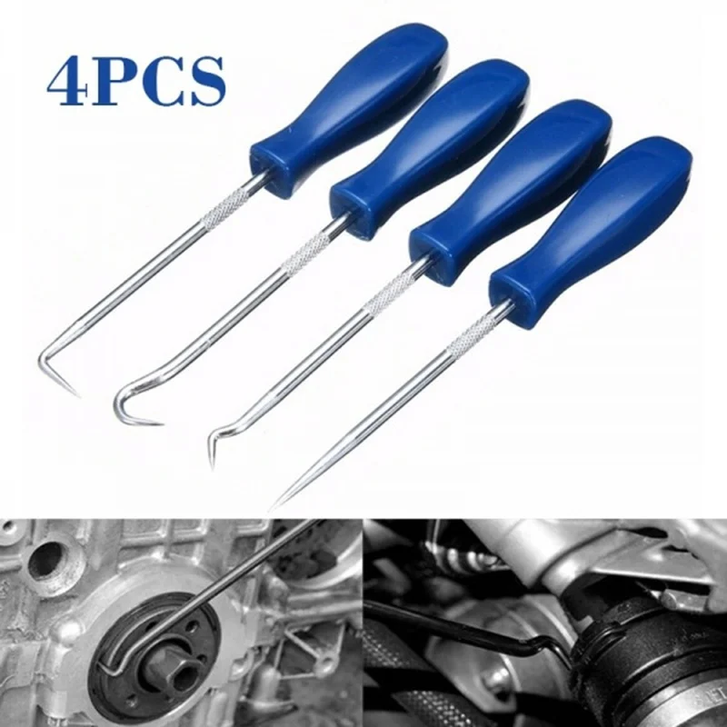 

Durable Car Remover Tool Set 4PCS/Set O Ring Oil Seal Gasket Puller Remover Auto Car Pick and Hook Set Automotive Tools 2022