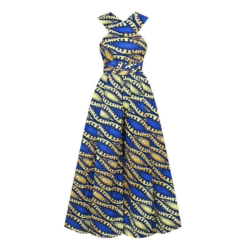 Модный сексуальный Африканский комбинезон в стиле бохо женское платье макси