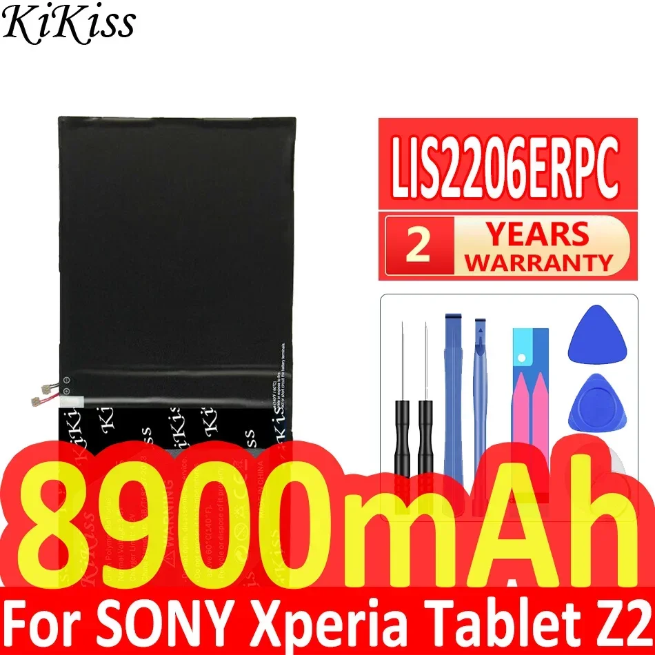 Мощная батарея 8900 мАч KiKiss LIS2206ERPC для планшета SONY Xperia Tablet Z2 SGP541CN SGP511 SGP512 SGP521 SGP541 SGP551
