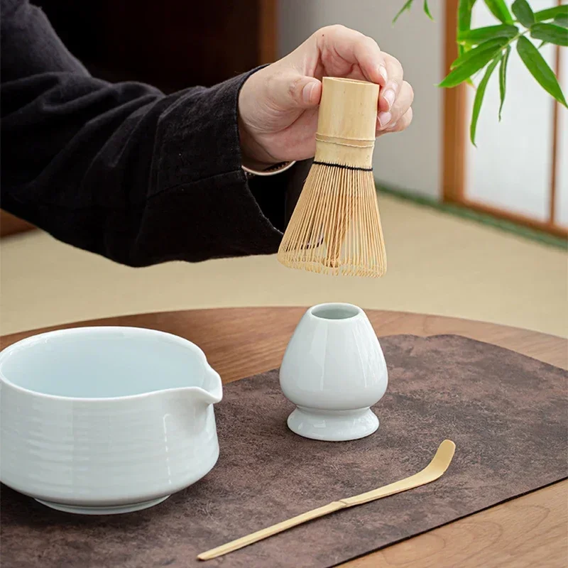 4 шт. чайный сервиз кисть многоразовая ложка для венчика матча просто китайский