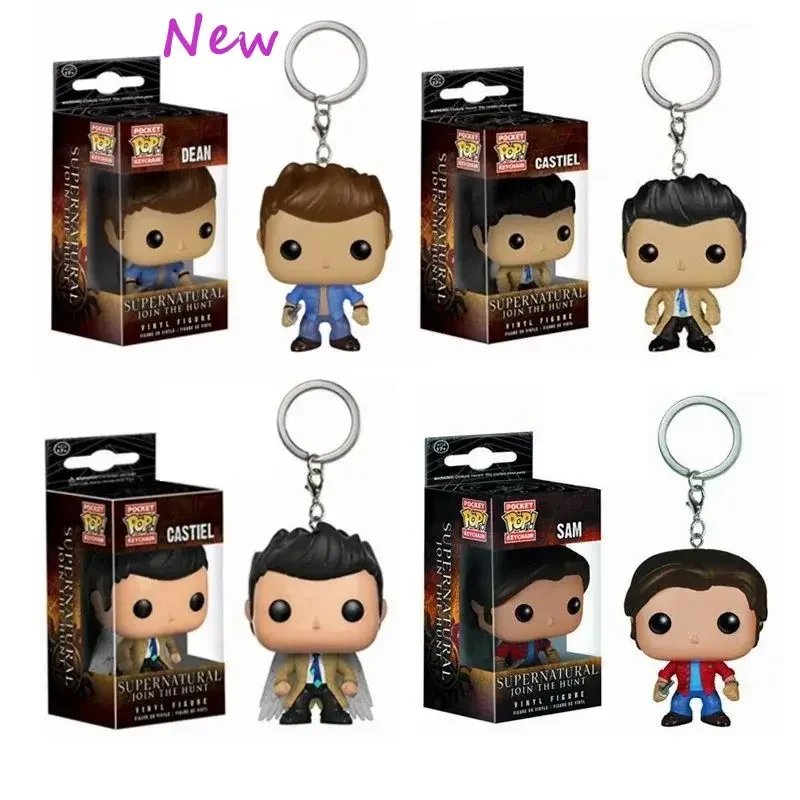FUNKO POP Supernatural 2024 новый персонаж Кастиэль с крылом Сэм брелок для ключей игрушка