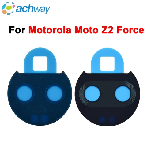 Протестированная Новинка для Motorola Moto Z2 Force XT1789 задняя камера объектив стеклянная крышка с клейкой наклейкой запасные части