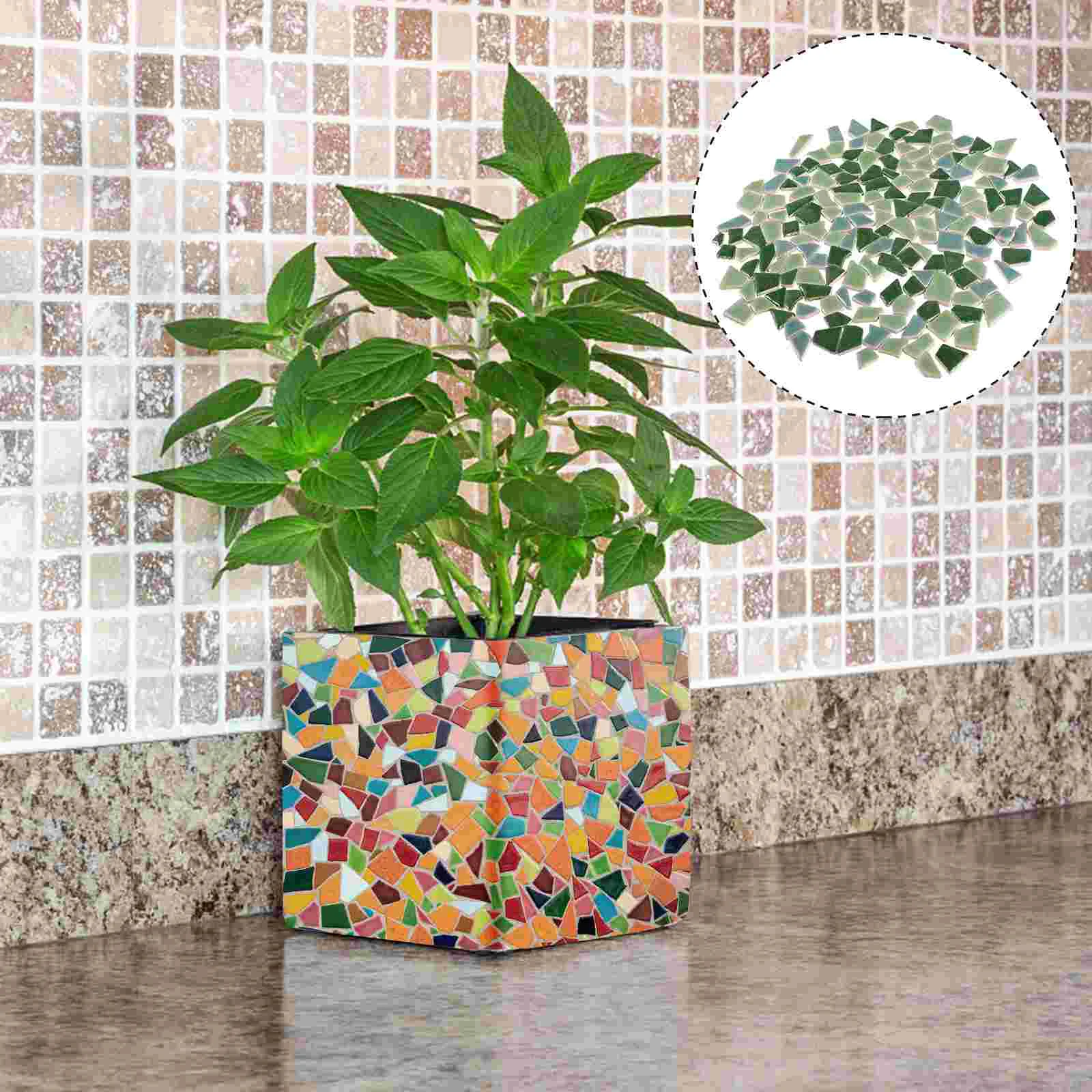 Керамическая мозаика Нерегулярная каменная плитка сломанная фарфоровая