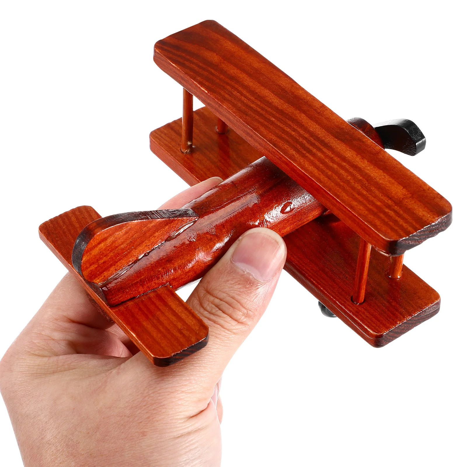 Модель самолета орнамент винтажный креативный деревянный декор скульптура