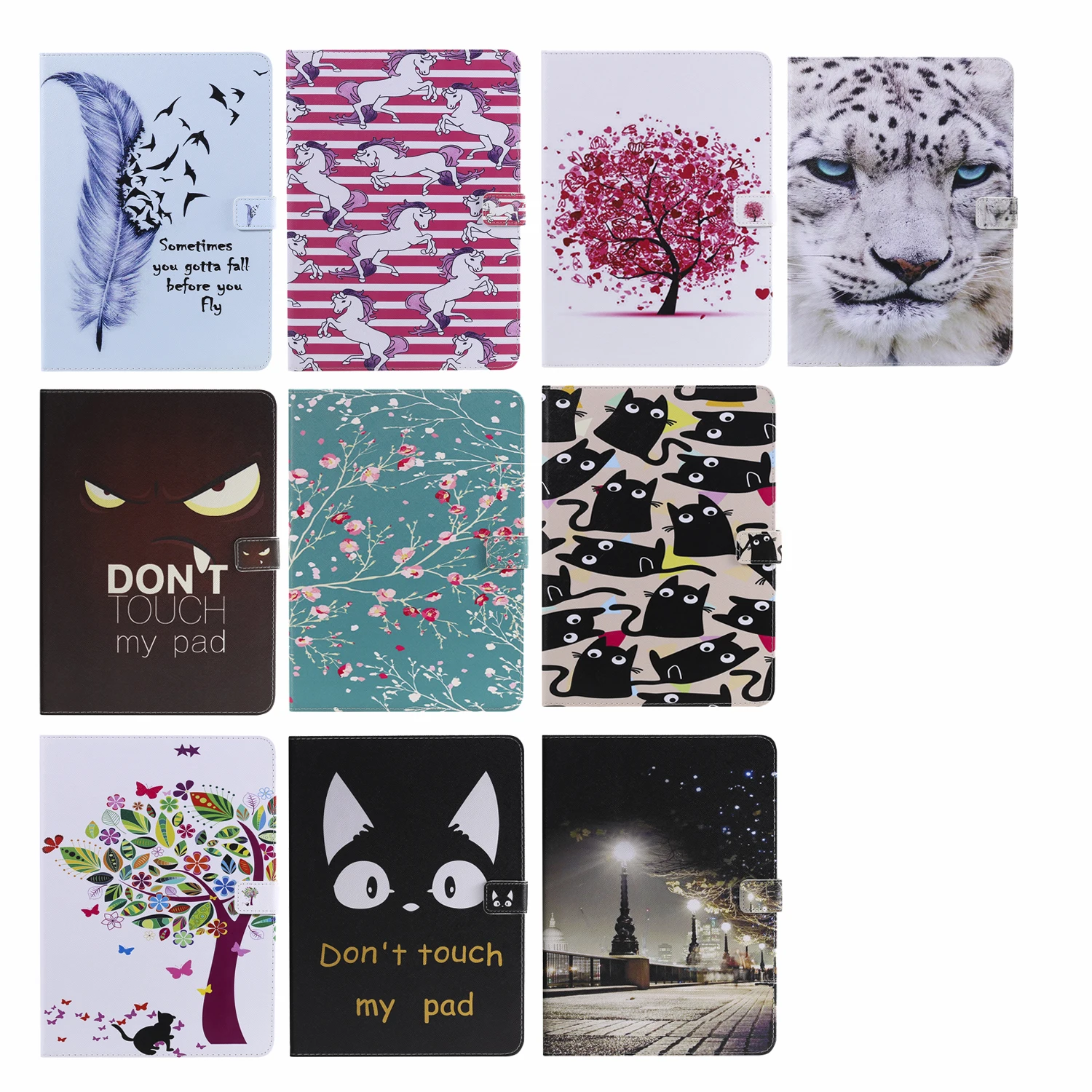 Цветной Чехол-книжка для планшета с рисунком Lenovo Tab M10 Plus TB-X606F X606X 10 3 дюйма