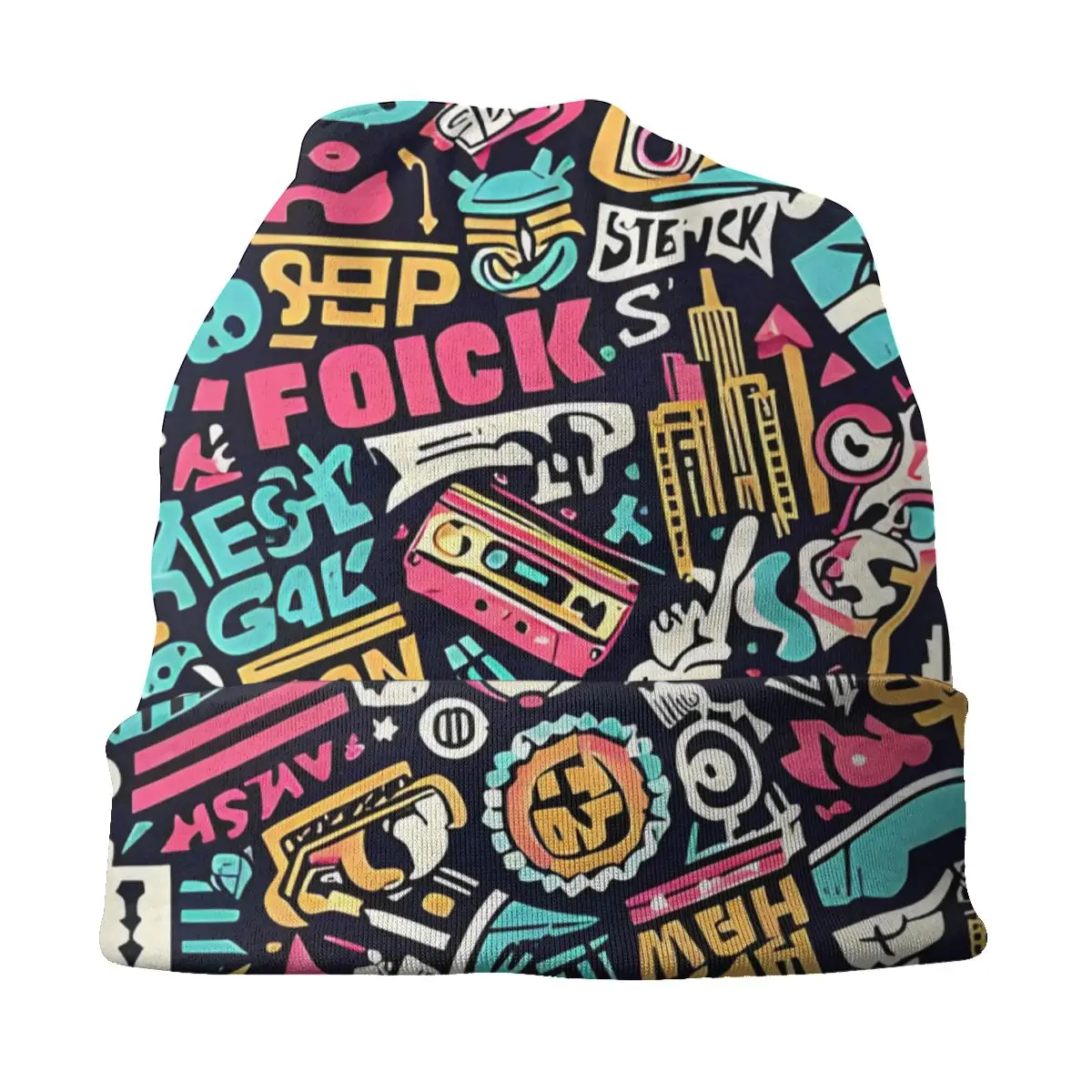 Спортивная Шапка-бини с рисунком Граффити Нью-Йорка