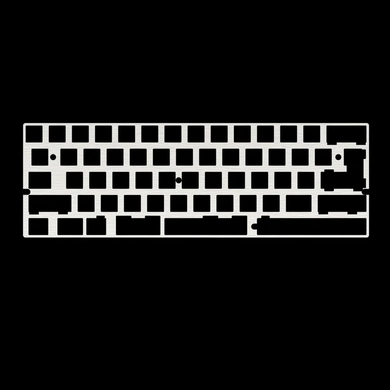 60% PC / CNC алюминиевая пластина для механической клавиатуры, поликарбонатная клавиатура DZ60 TOFU60.