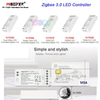 miboxer zigbee 3 0 led controller 12v 24v max 12a single colorcctrgbrgbwrgbcct led striplightbulblamp dimmer
