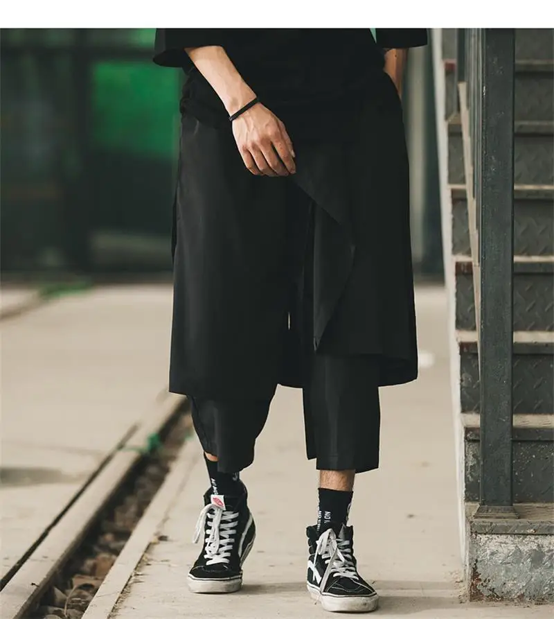 

Men's And Women's Same Style Wide Leg Pants Skirt Pants Dark Casual Pants Loose Oversized Fat Leg Pants In Summer