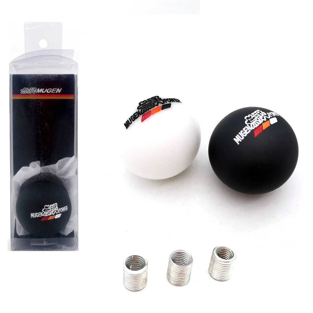 Черно-белая универсальная полимерная ручка переключения передач для автомобиля