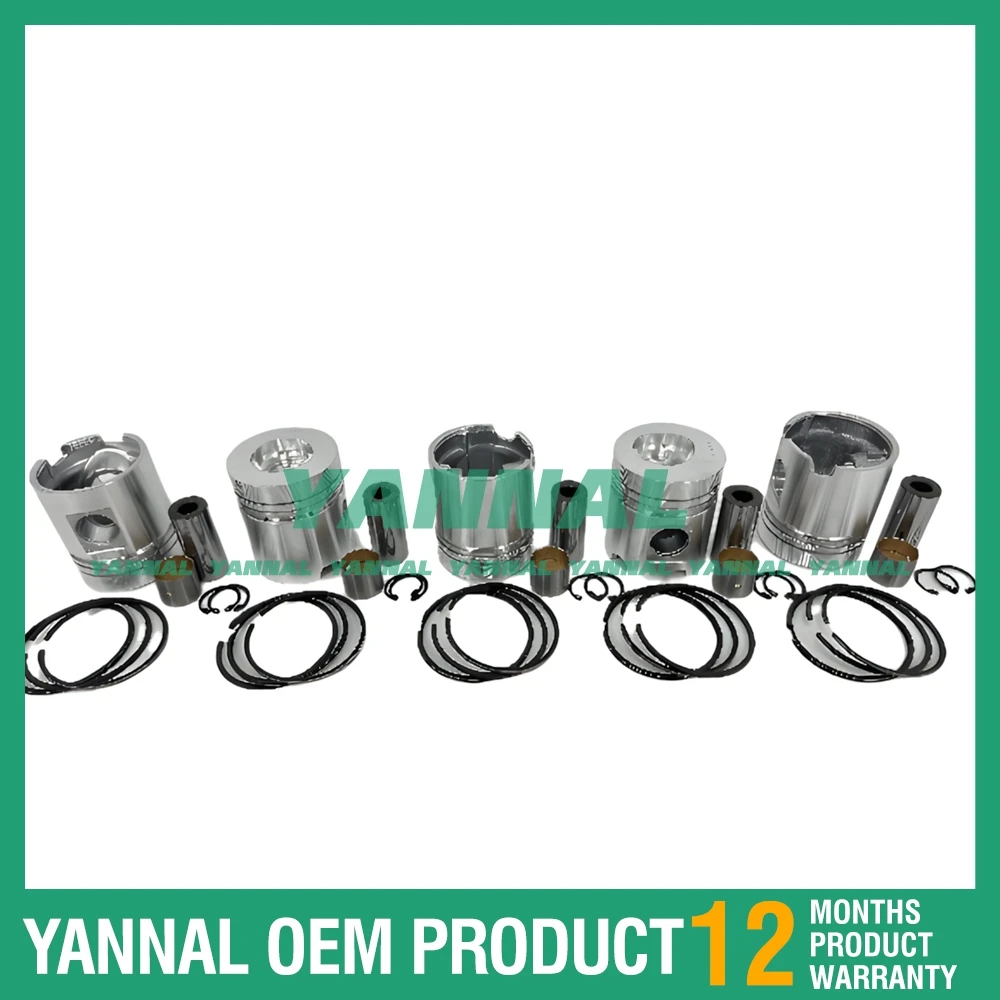 Отличное качество 5 шт. F5L912 поршень с кольцами для деталей двигателя Deutz