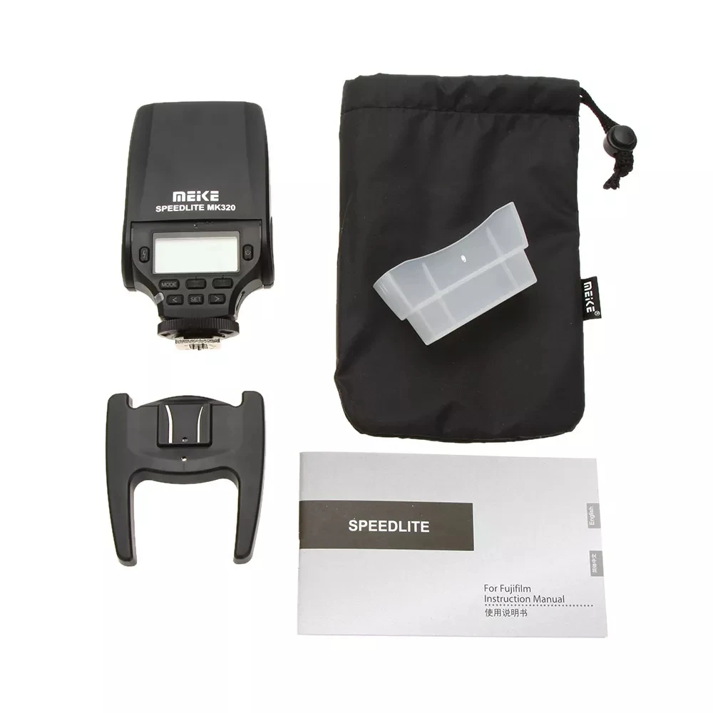 Фото Автоматическая вспышка MEIKE MK-320N Mini TTL Speedlite для камер Nikon MI с горячим башмаком, DSLR и беззеркальных камер J1 J2 D550 D800 D7000 D7100 №5