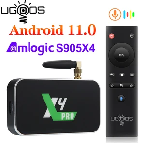 Ugoos X4 Pro 4GB 32GB X4 Cube DDR4 Amlogic S905X4 X3 Pro S905X3 Smart TV Box Android 11 9.0 1000M 4K