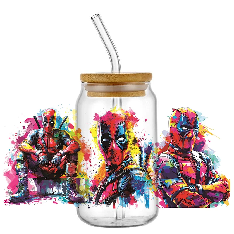 Наклейка в виде супергероя граффити Дэдпул 16 унций