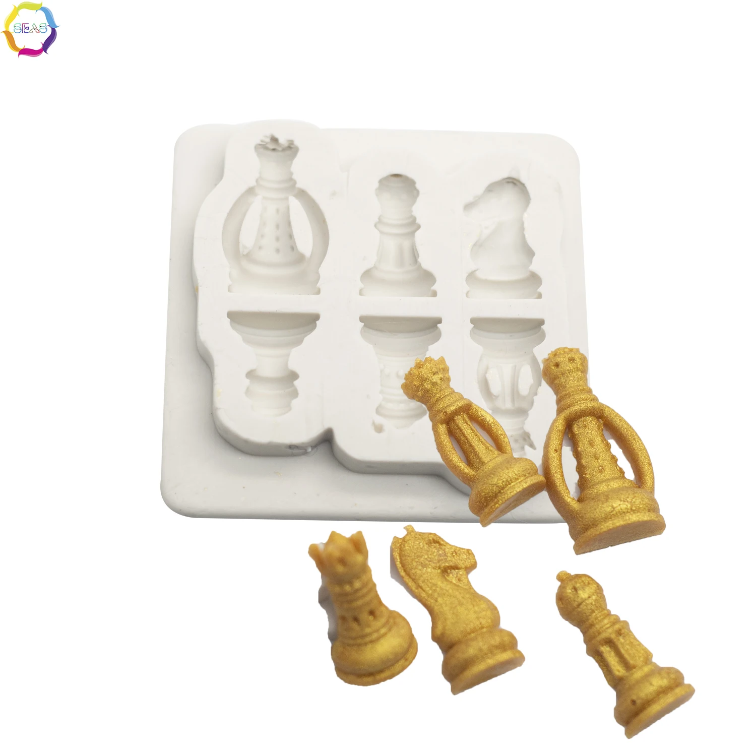 

Chess Epoxy Resin Jewelry Making Silicone Mold Drop Earring Mold For DIY Necklace And Keychain Crystal