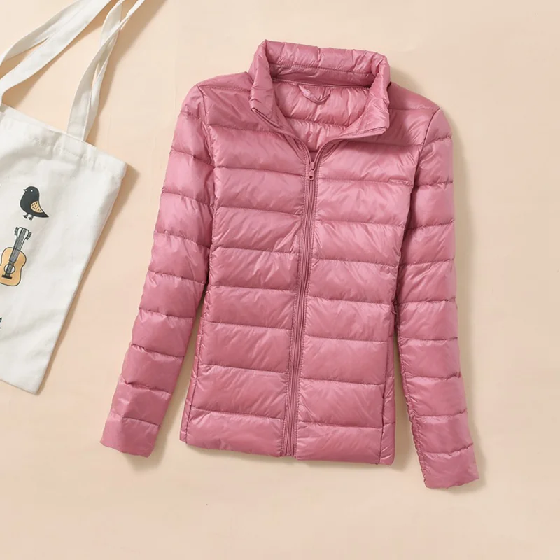 

Women's Lightweight Down Jacket with Hood, Ultra-Light Down Jacket, Winter Warm Jacket, Lightweight Down Jacket