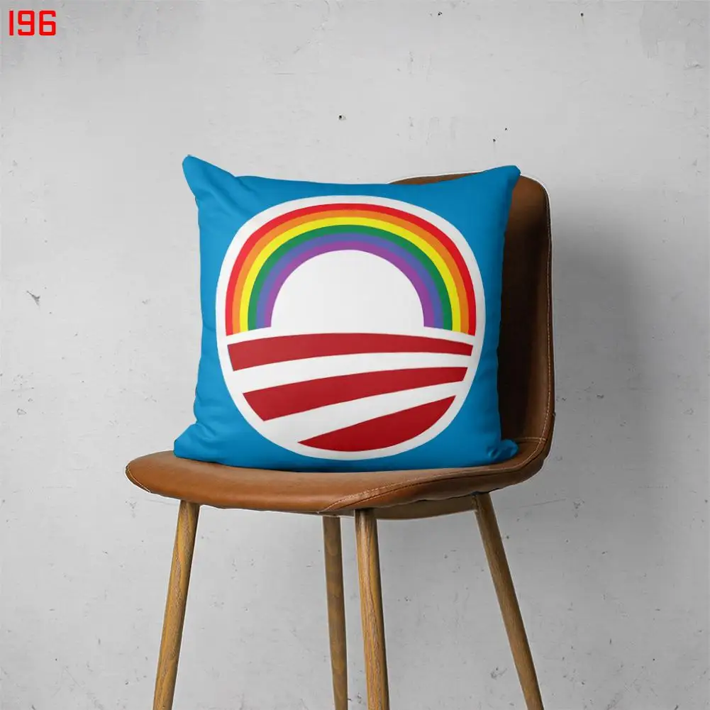 

PRIDE MONTH 00196 Customizable Bedroom Bed Sofa Hotel Car Lumbar Pillow Fashion Decorative Cover