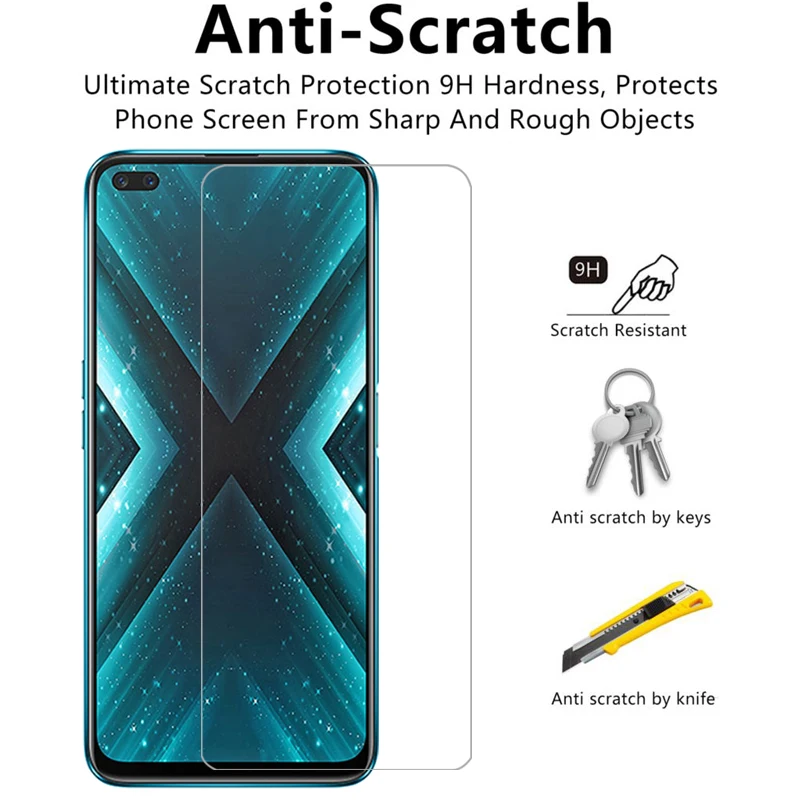 Закаленное стекло для телефона Realme x3 Superzoom чехол Realmex3 x 3 3x Super Zoom задняя крышка 360