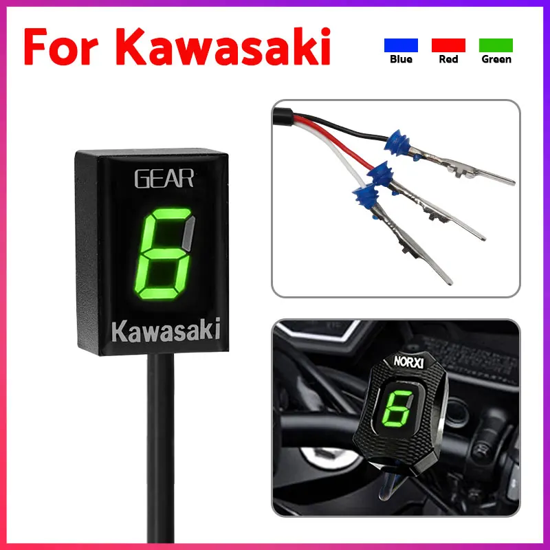 Фото Индикатор шестерни kawasaki z750 Z750R Z800 Z800e Z1000 ER6N ER6F Versys 650 Ninja 300 400 Z650 6 обновление шестерни №1