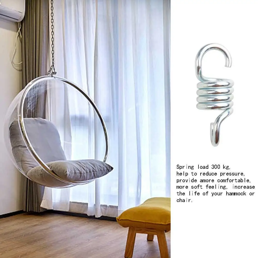 

Hammock Extension Spring Weather-resistant Stainless Steel 700lb Weight Capacity For Outdoor Camping Punch Bag Hanging Chairs