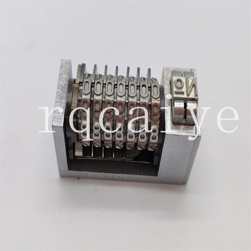 

Free Shipping 3 PCS 7 Digits Platen Printing Machine Bronzing 4X8 Gothic Font Numbering Machine Jumping 9.8.7.6.5.....