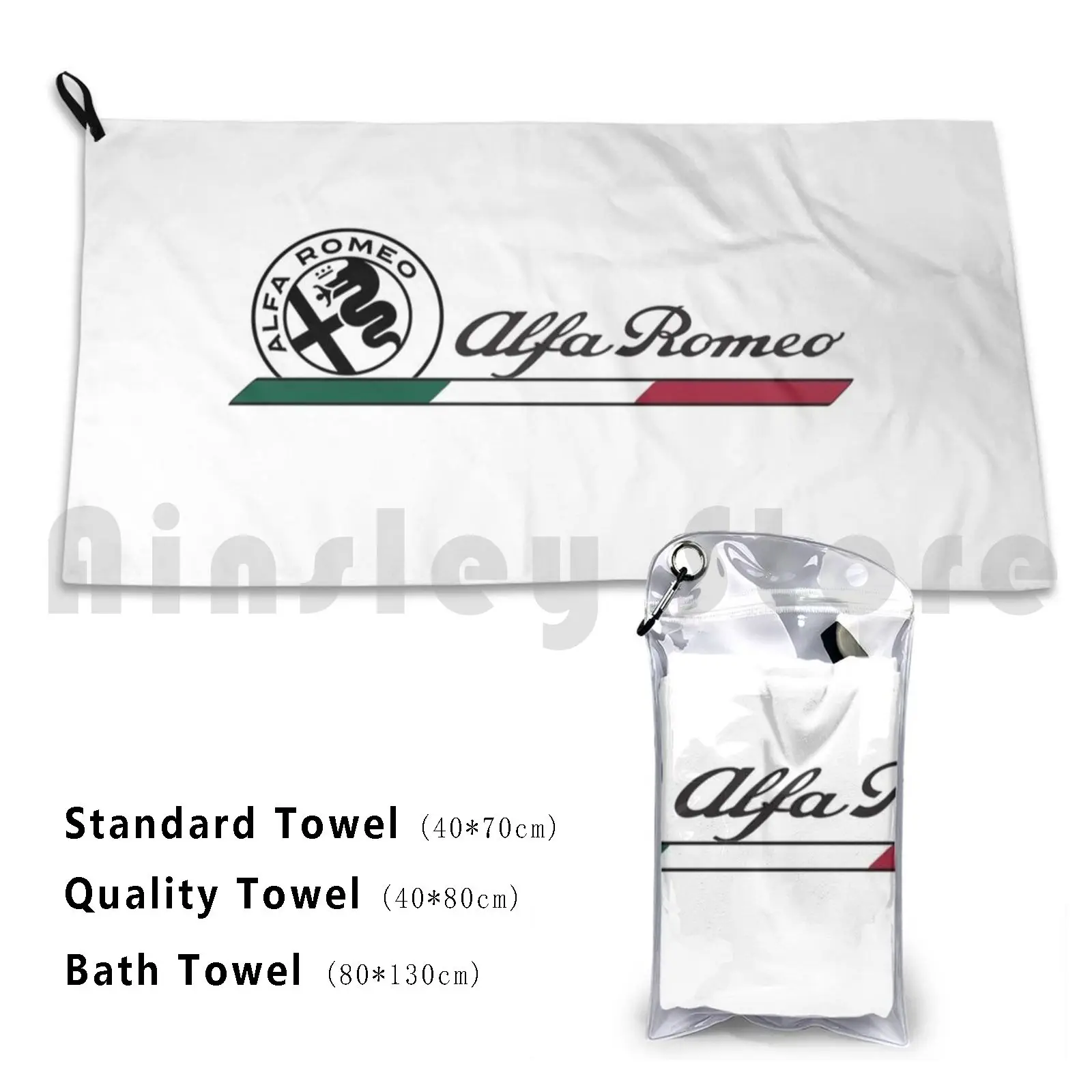 Alfa Romeo Classic Italy Bath Towel Beach Cushion Alpha Alfa Romeo Biscione Cuore Sportive Sports Cars Italy