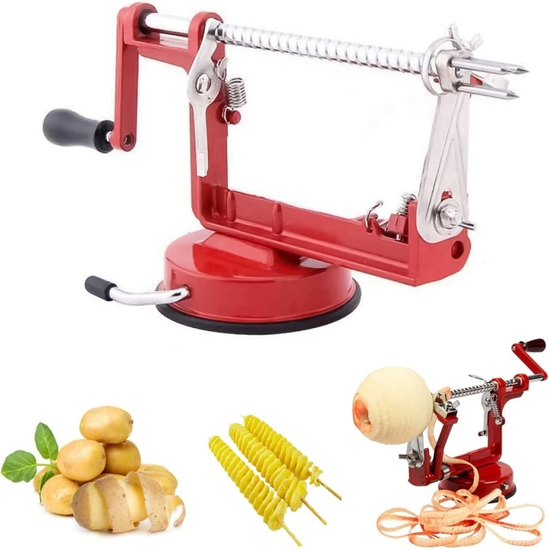 

Multifunction Twister Potato Apple Peeling Slicer Corer Spiral French Fry Cutter Slicer Vegetable Peel Kitchen Gadget Accessorie