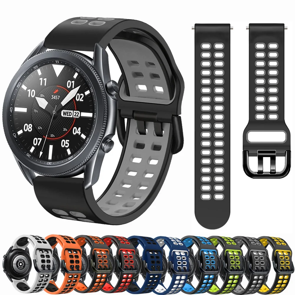 

Soft Silicone Strap For Samsung Galaxy Watch Classic 4 3 40/44mm 42/46mm 41/45mm Band S3 Active 2 20mm 22mm Bracelet Watchbands