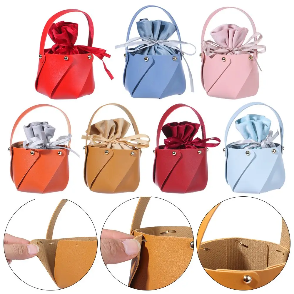 

Party Supplies Colorful Velvet Cosmetic Packaging Coin Purse Leather Gift Bag Pouch Handbag Candy Box