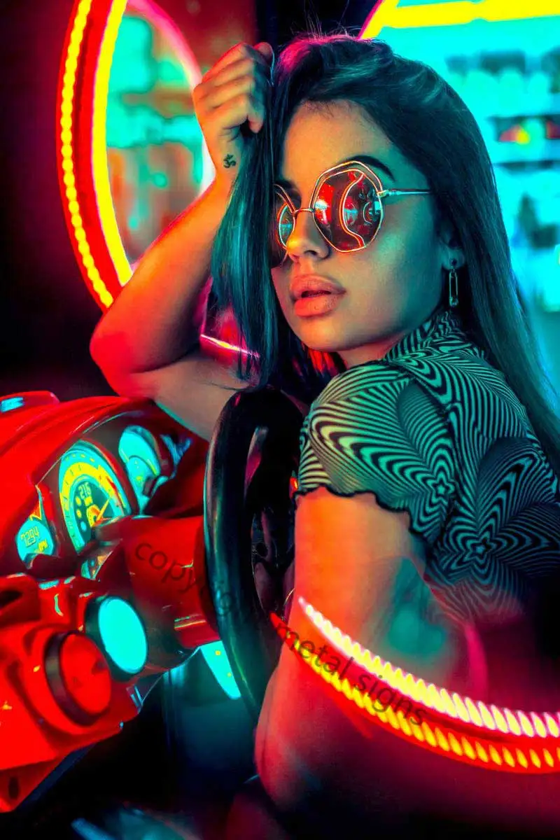 

Красивая неоновая винтажная металлическая вывеска жестяные таблички Декор на стену Ретро неоновая вывеска для кафе, паба, дома, клуба, мужс...