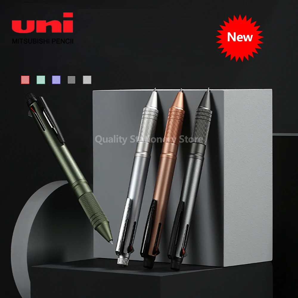 

UNI 4-in-1 Multifunctional Ballpoint Pen 0.5mm Metal Barrel Oil Limited MSXE5-2000A-05 Student Office Accessories Stationery