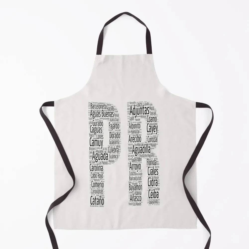 Пуэрто-риканские города PR Фартук Кемпинг Женщина Работа Кухня Идея Товары